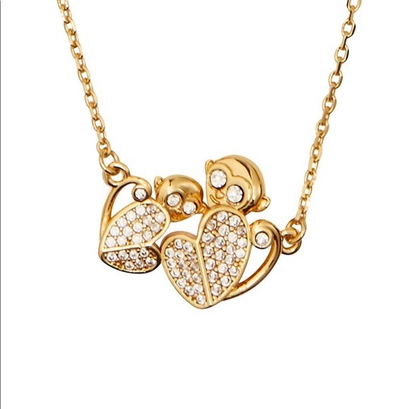 Kate Spade Pavé Stones Monkey Necklace